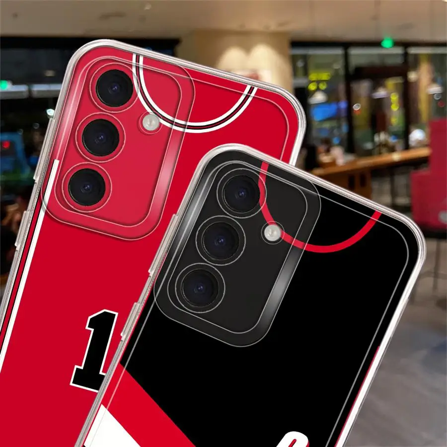 Funda blanda transparente con diseño Digital de fútbol para Samsung Galaxy A54 A55 A50 A51 A50 A03 A53 A72 A05 A73 A06 A56 A52 A71 A04 A31 A02