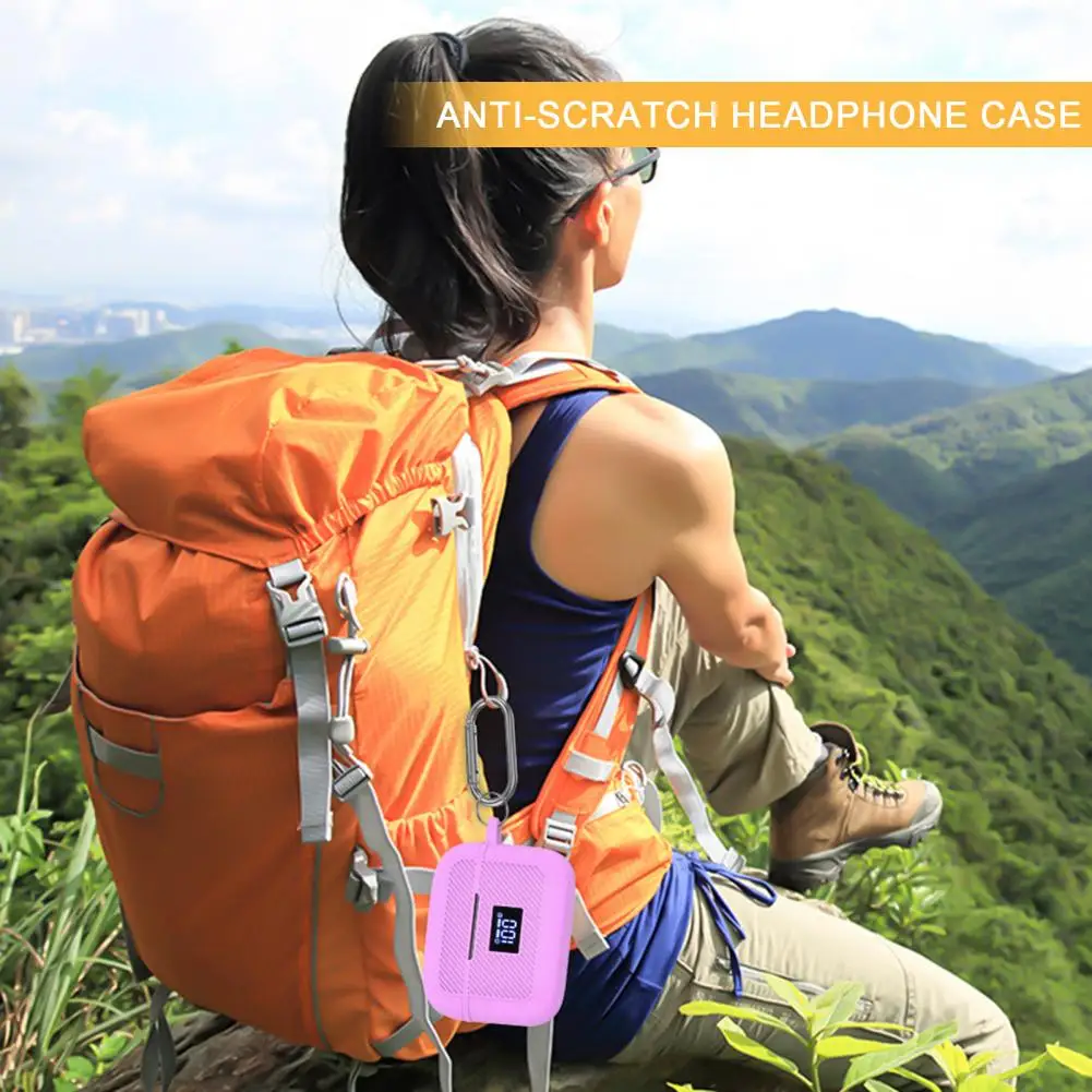 Beschermhoes voor Tozo T20 Robuuste headsethoes Tozo T20 Bluetooth-headset Siliconen beschermhoes met ophanghaak voor volledige