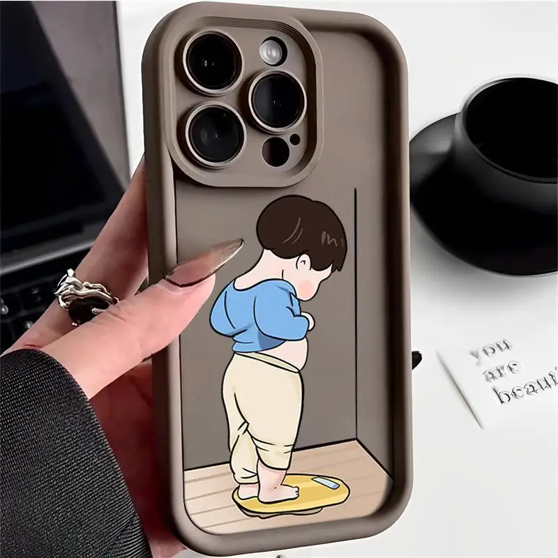 Boy's Weighing Phone Case Silicone Phone Case for Infinix SMART8 7 6  5 HOT30I  TECNO CAMON 20  SPARK10 Shockproof Back Cover