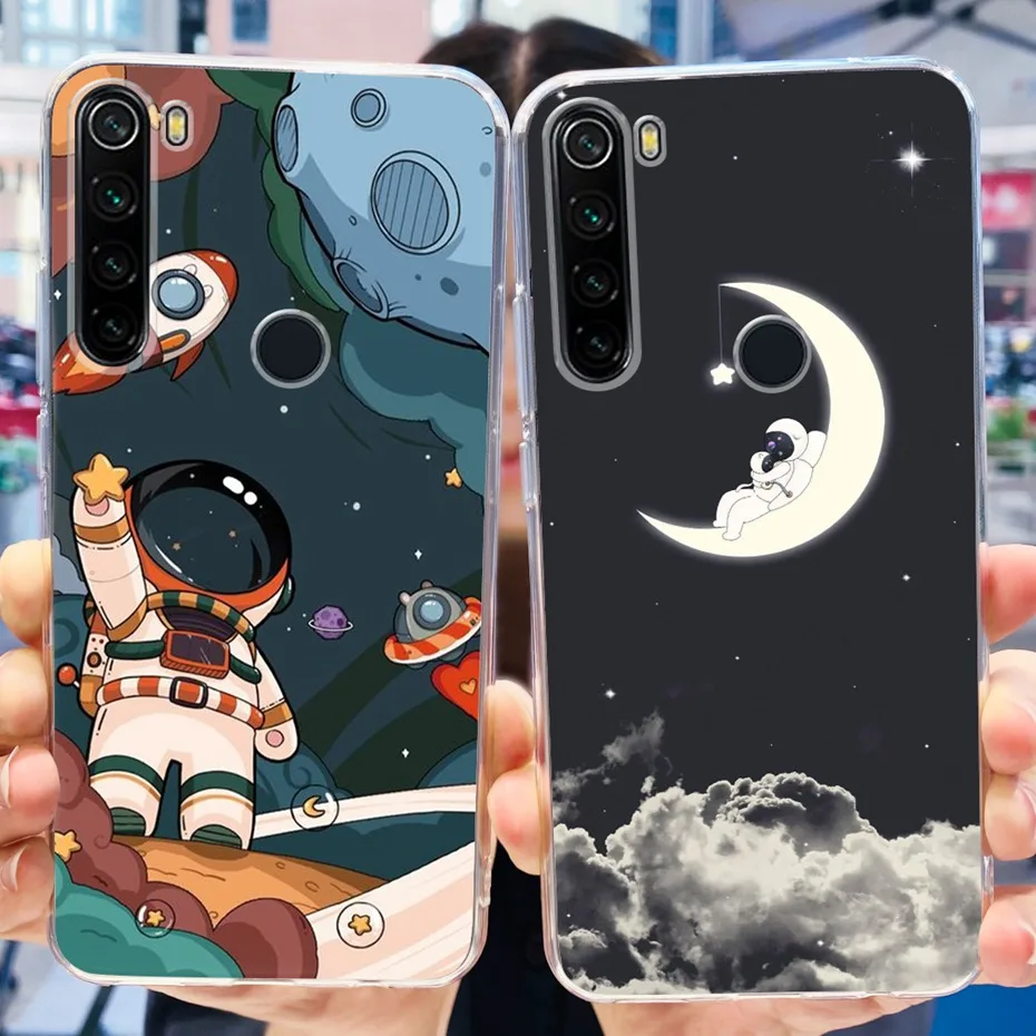 For Xiaomi Redmi Note 8 8T Phone Cases Fashion Painted Soft Silicone Back Cover For Redmi Note 8 Pro Funda Note8 T 8Pro Bumper