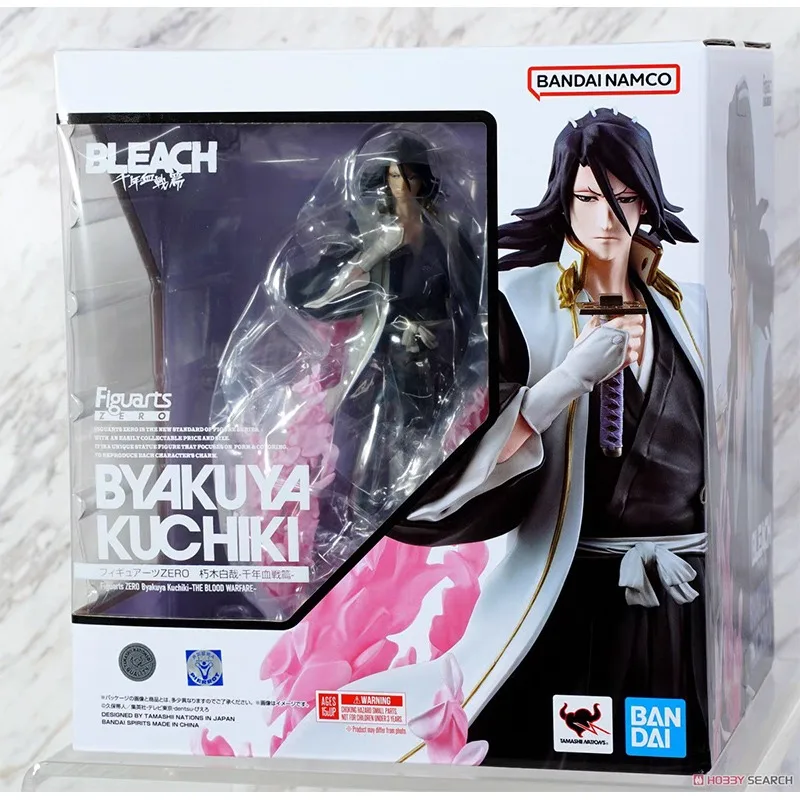 Original Genuine Bandai Anime BLEACH Byakuya Kuchiki THE BLOOD WARFARE Figuarts ZERO Model Toys Action Figure Gifts Kids Girls