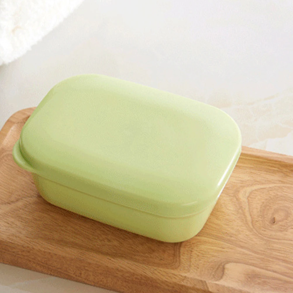 

4 pcs Travel Box Portable Compact Bathroom Container Waterproof Home Soap Case Home Case LeakProof Plastic Dish Holder