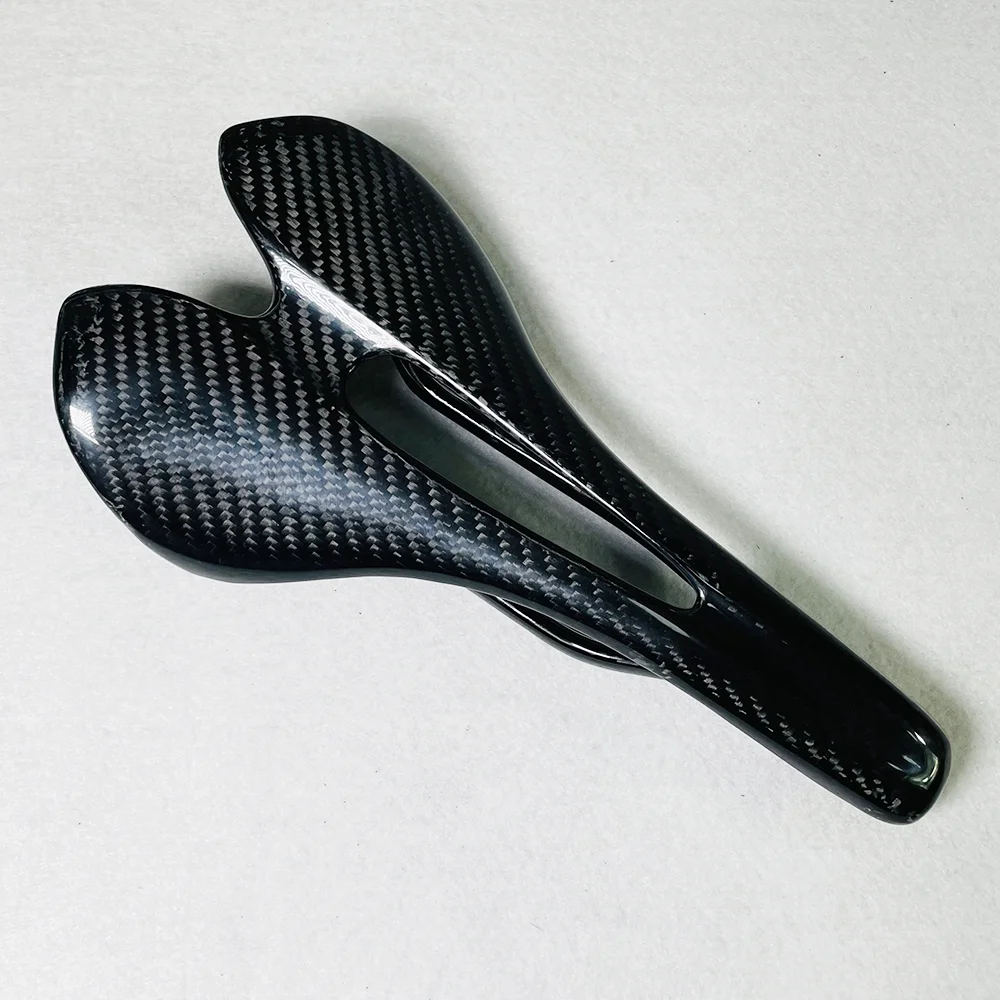 Ultraleichter 120g Carbon-Sattel MTB Rennrad Mountainbike Fahrradsattel Carbon-Sitz 3k Schwarz Matt Glänzend Fahrradteile – Detail 2