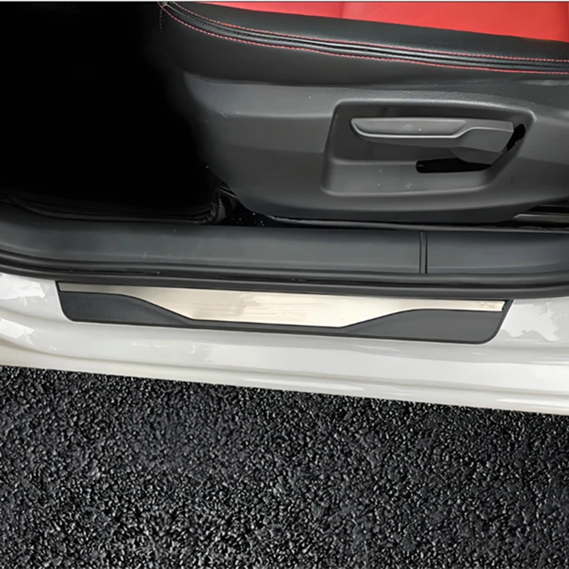 For ISUZU MU-X MUX 2013-2024 2025 Door Sill Threshold Scuff Plate Protectors Stainless Car Welcome Kick Pedals Trims Accessories