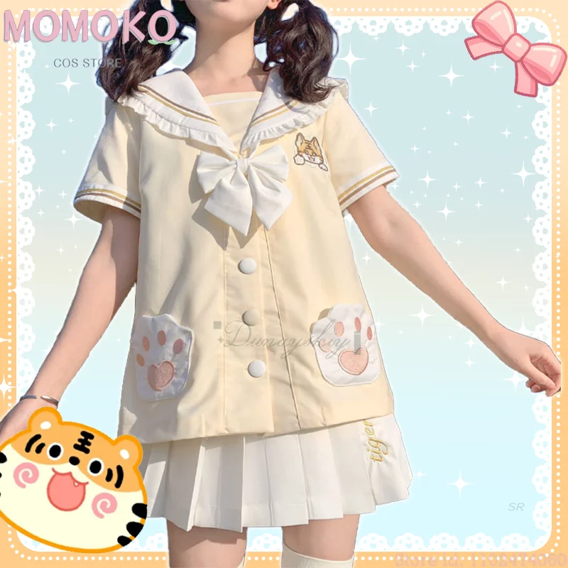 

Костюм на Хэллоуин, женский милый тигр JK, школьная форма, летняя новинка, топ, плиссированная юбка, галстук-бабочка, disfraz Adulto, одежда в стиле аниме