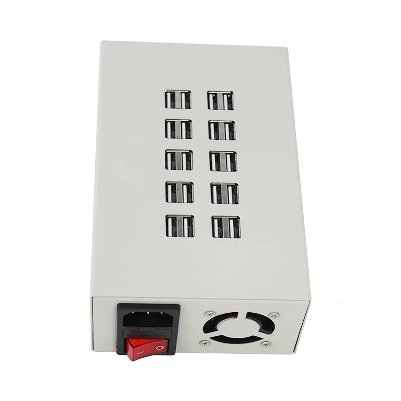 20 Port Multi USB Charging Station Desktop USB Power Adapter Fast Charger for Phone Tablet Multiple Devices, EU US UK AU Plug