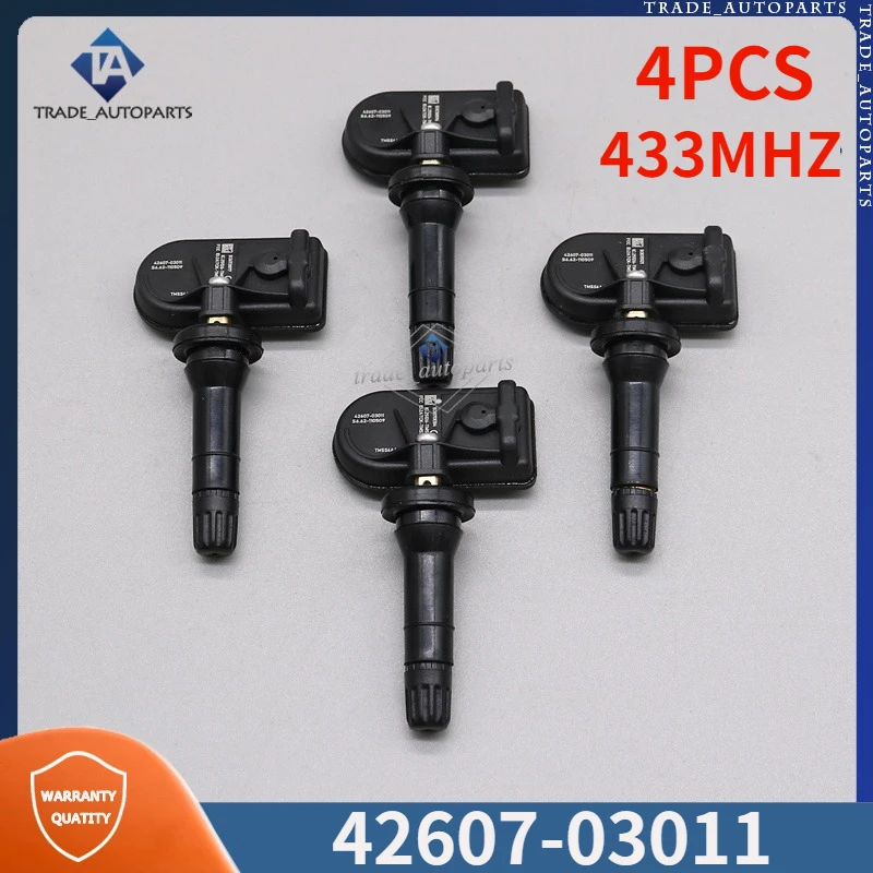 

42607-03011 For 2023-2024 Toyota BZ3 TPMS Tire Pressure Monitoring System Sensor 4PCS 433MHZ 4260703011