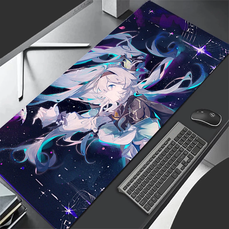 Computer Gaming Accessoires Muismat Kantoor Muismat Rubberen Toetsenbord Pad Decoracion Bureau H-honkai Star Rail Firefly Muismat