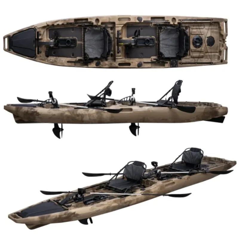 

Best Fishing Kayak 2025 Experienced 13ft Rotomolding Pedal Drive Plastic Fish Kano Canoe Motorized Plastic Kajak Ldpe /hdpe