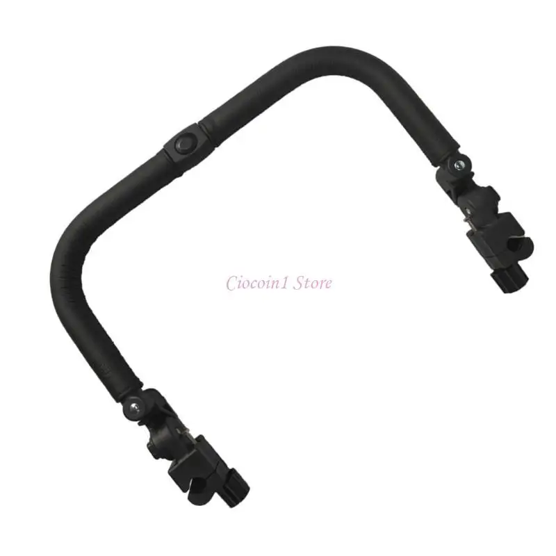 

Y1UB PU Leather Baby Strollers Armrest Umbrellas Car Front Handle for Pram Replace
