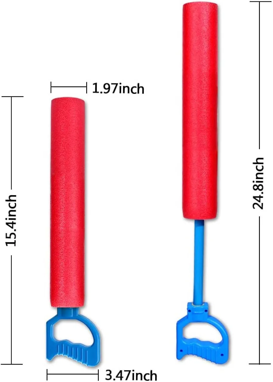 Water Gun Summer Outdoor Water Spray Gun  Foam EVA  Pull High Pressure Range Sand Beach Pools Water Fun Play Toys Children