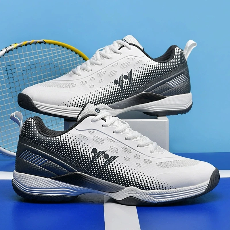 Men Women's Lightweight Cushioned Non-slip Sports Shoes for Tennis/Badminton/Pickleball - Competition & Training Sneakers