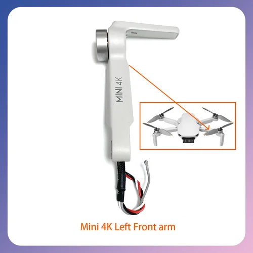 Imagen 2 del producto Original Mini 4K rotación del brazo delantero, trasero, izquierdo y derecho con funcionamiento suave y sin costuras para piezas de reparación de la serie DJI Mini