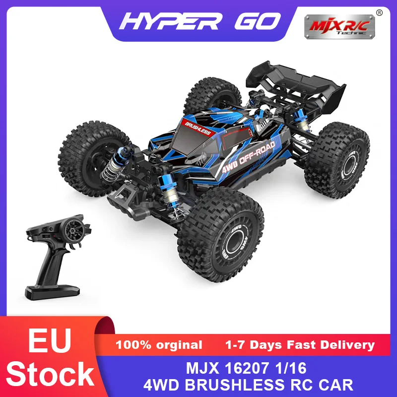 HYPER GO MJX 16207 1/16 RC voiture 70 KM/h camion tout-terrain haute vitesse 2.4G télécommande 4WD voiture de course sans brosse jouets comme cadeau