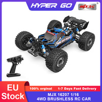 HYPER GO MJX 16207 1/16 RC Car 70KM/h High-Speed Off-Road Truck 2.4G Remote Control 4WD Brushless Racing Car Toys as Gift
