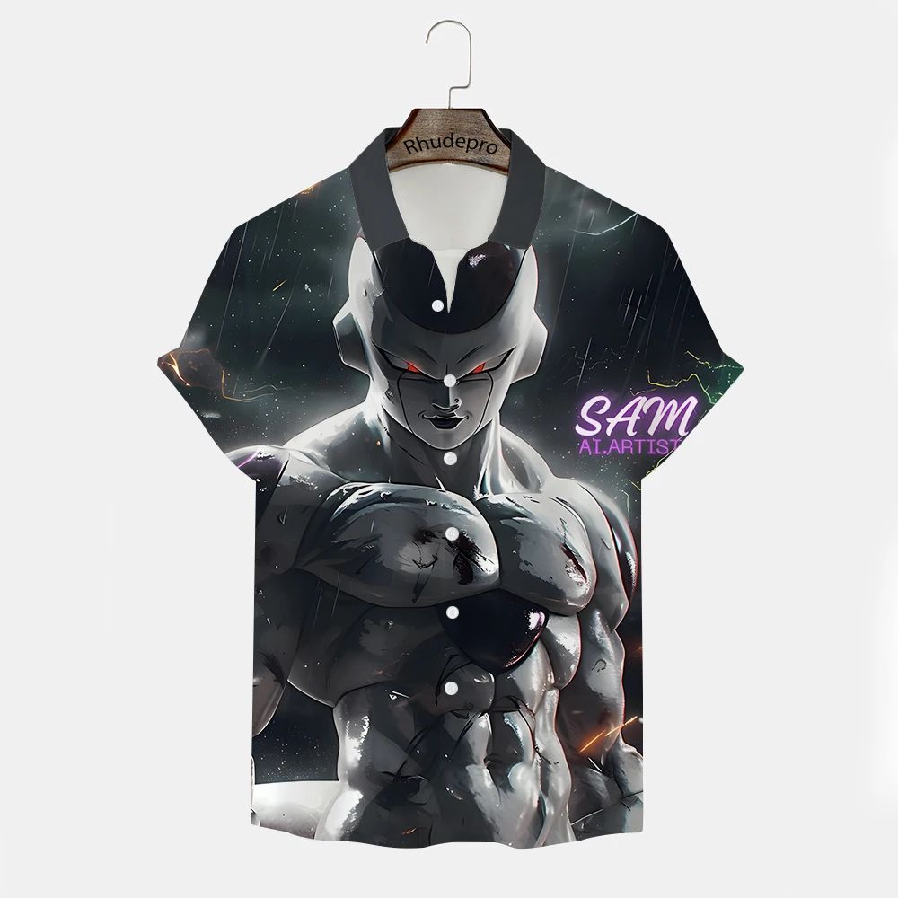 Goku Anime T-Shirt masculina, Camisetas extragrandes, Roupas de manga curta, Roupas Y2K, Novo Presente, 5XL