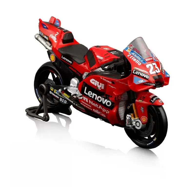 Auf Lager Produkt Maisto 1:18 Moto GP Ducati Lenovo Team Legierung Miniaturdruckguss Modelle Moto GP 2024 Championship # 1 # 23. Spielzeugauto