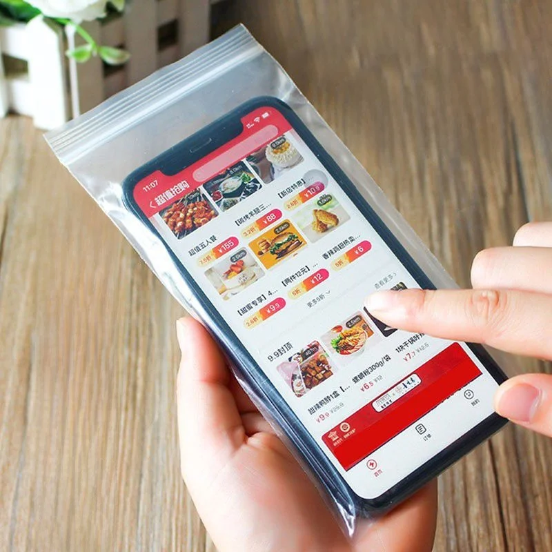 

Водонепроницаемый Thiened сенсорный экран ible, прозрачный защитный чехол для телефона, самозапечатывающийся пылезащитный защитный чехол, уплотнение