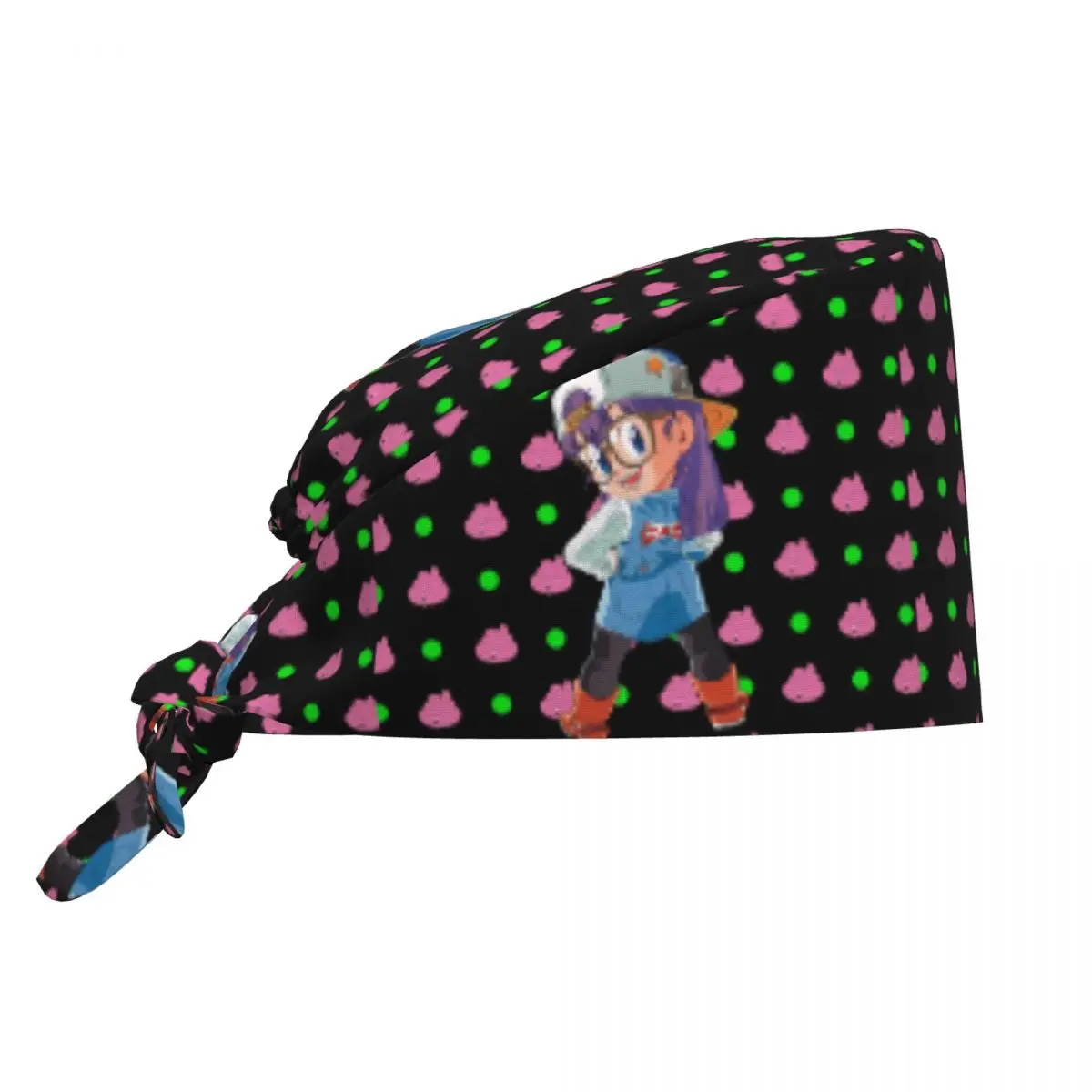 Gorros de fregado Dr. Slump Arale Norimaki, gorros quirúrgicos de enfermería médica Akira Toriyama Hospita, gorros de trabajo de enfermería para el cuidado de mascotas