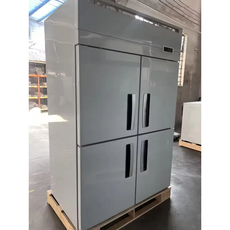 Commercial Upright Freezer Fridge Professional Kitchen Refrigeration Equipment Restaurant Cold Storage Vertical Freezer
