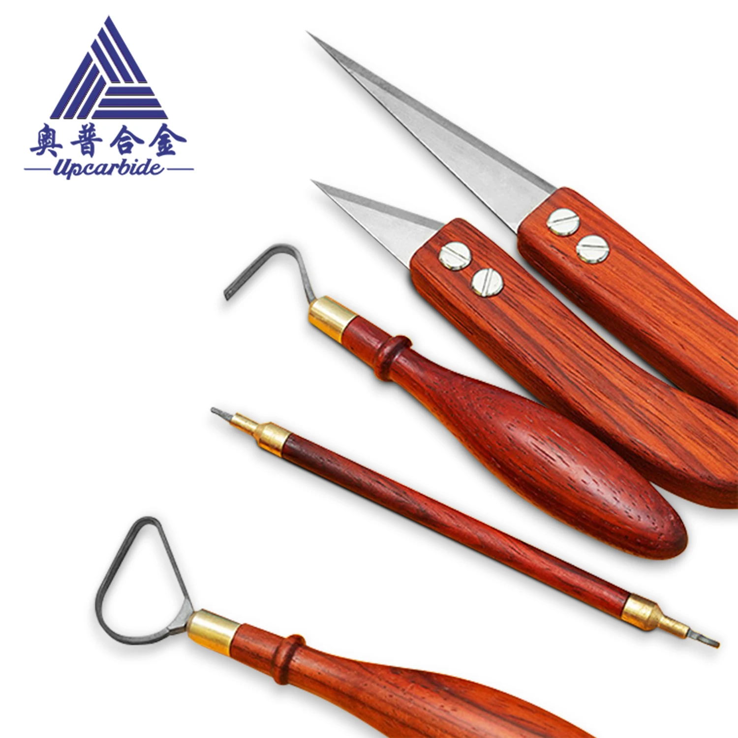 6-Piece Carbide Cutter Head Set - Pottery Trimming & Clay Modelling Carving Tools