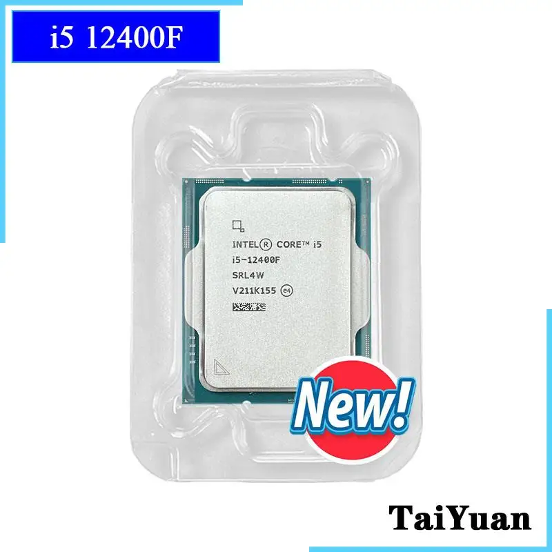 Top Intel Core i5-12400F i5 12400F 2.5 GHz 6-Core 12-Thread CPU Processor 10NM L3=18M 65W LGA 1700 New but without cooler