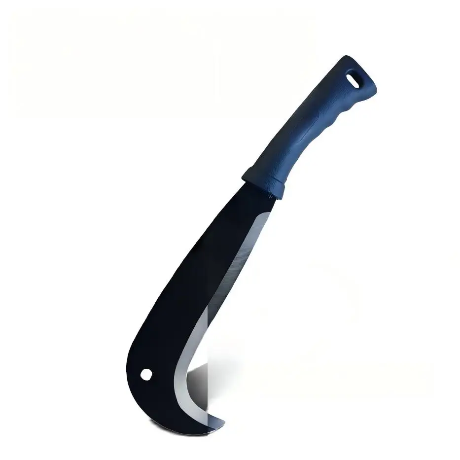 Heavy Duty Outdoor Cutting Tool – Curved High Carbon Steel Blade for Weed & Brush Clearing, Grass Cutter & Yard Work