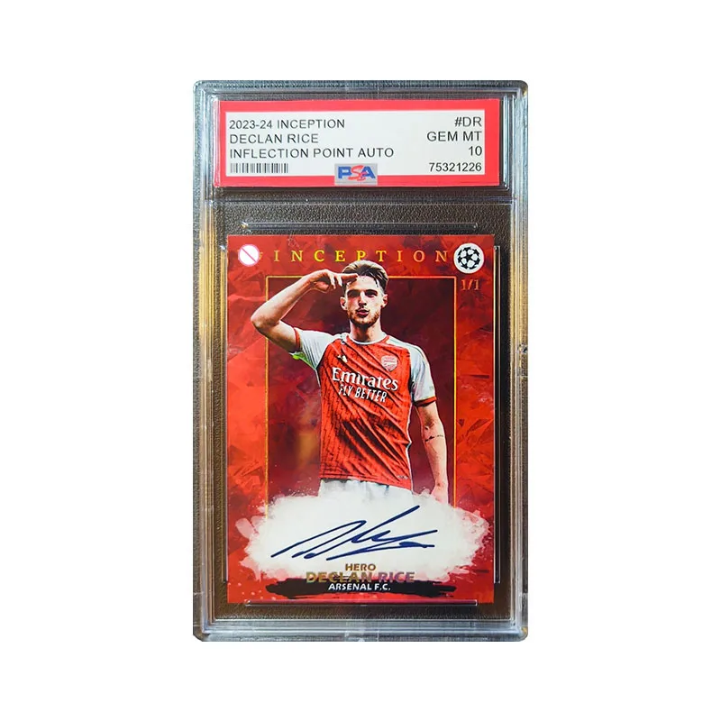 Collectible Cards Gifts for Guys Declan Rice Star Card Arsenal Star Card Gold Foil Rice Autograph DIY Custom Card