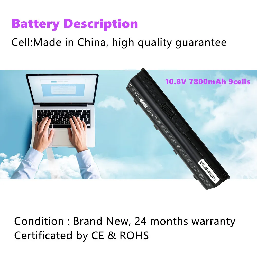 Laptop Battery for HP Pavilion DM4 DM4T DV3 Dv7-2100 G4 G6 G7 G62 G62T G72 MU06 HSTNN-UBOW Presario CQ42 CQ56 CQ62 MU06 Batteia