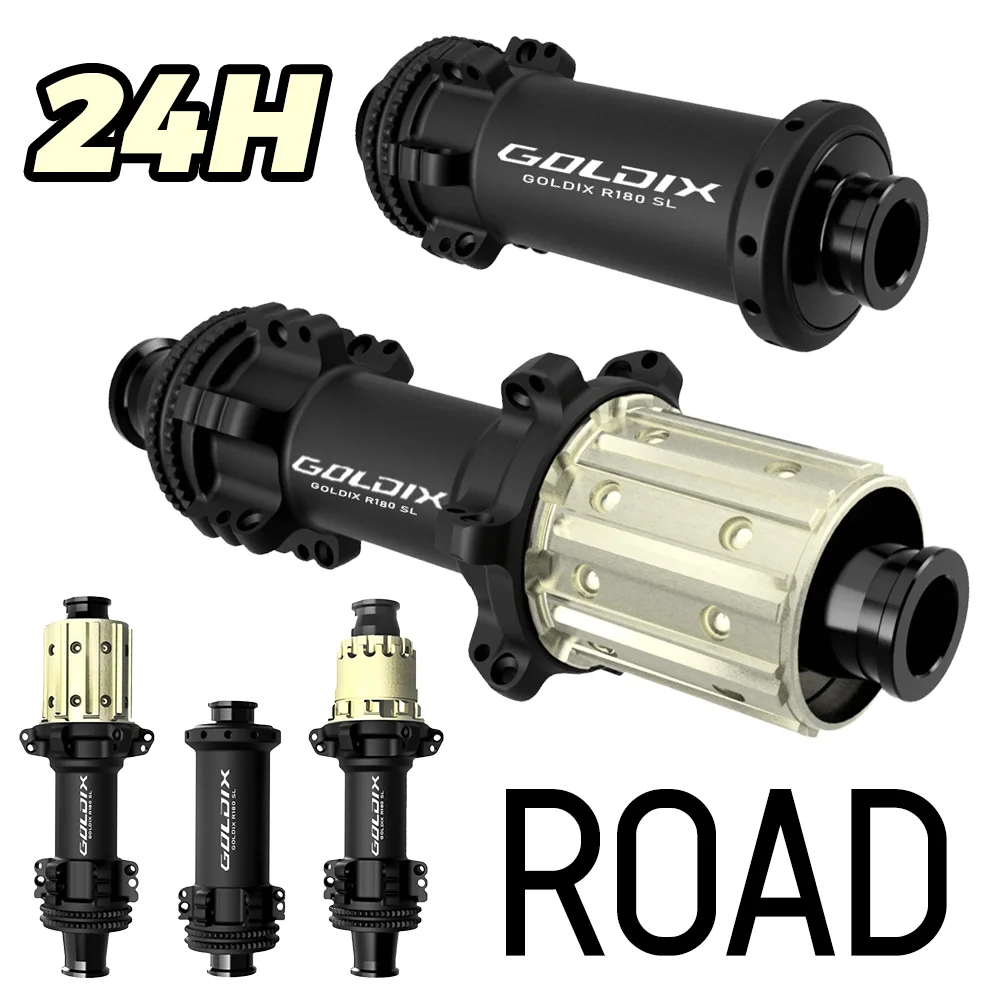 

Goldix R180sl 24h Road Gravel Bike Rear Hub 24 Holes 12x148 Ultralight Straight Pull Front Hub Centerlock Hg Xdr Hub Ratchet 36t