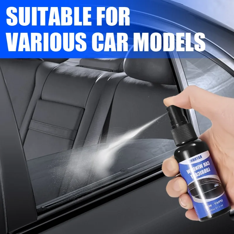 60ml Car Window Lubricant Sunroof Track Sealant Strip Lubrication Spray Softening Maintenance Tool Lock Rails Window Lubrication