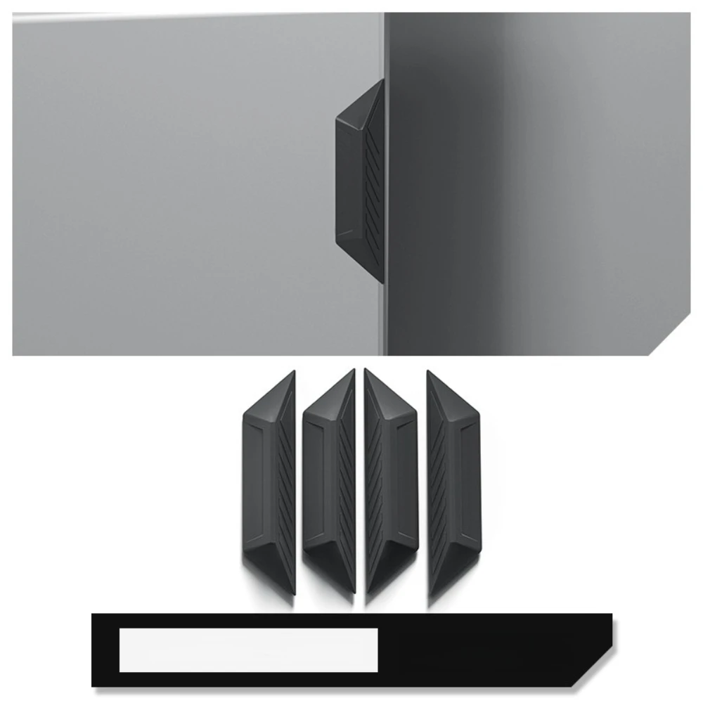 For Tesla Cybertruck 25-26 Silicone Door Outside Anti-collision Strip Scratch Resistant Protective Strip Door Handle 4PCS Set