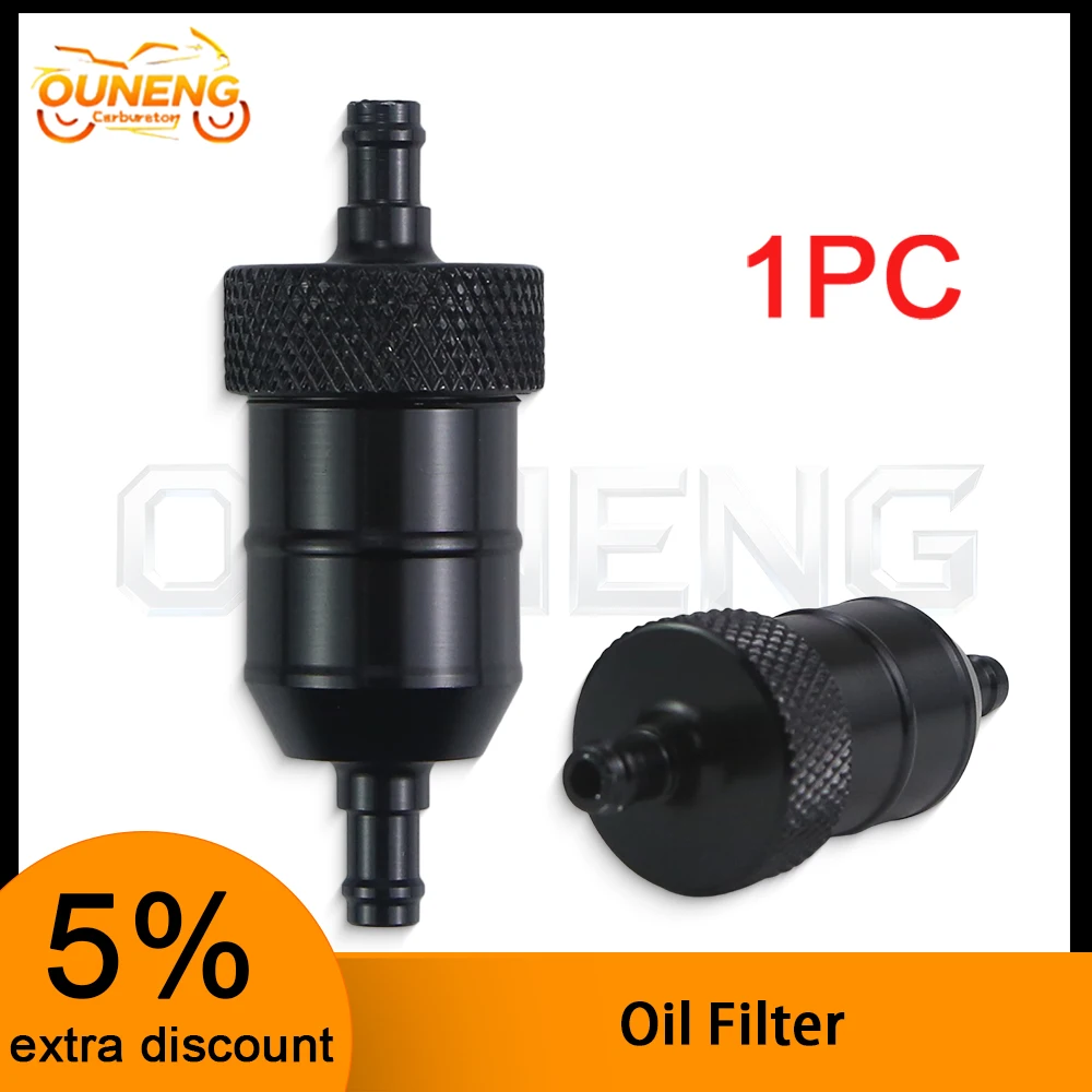Universal CNC Black Fuel Filter For Motorcycle Scooter ATV Dirt Bike Gas Fuel Filter Accessories