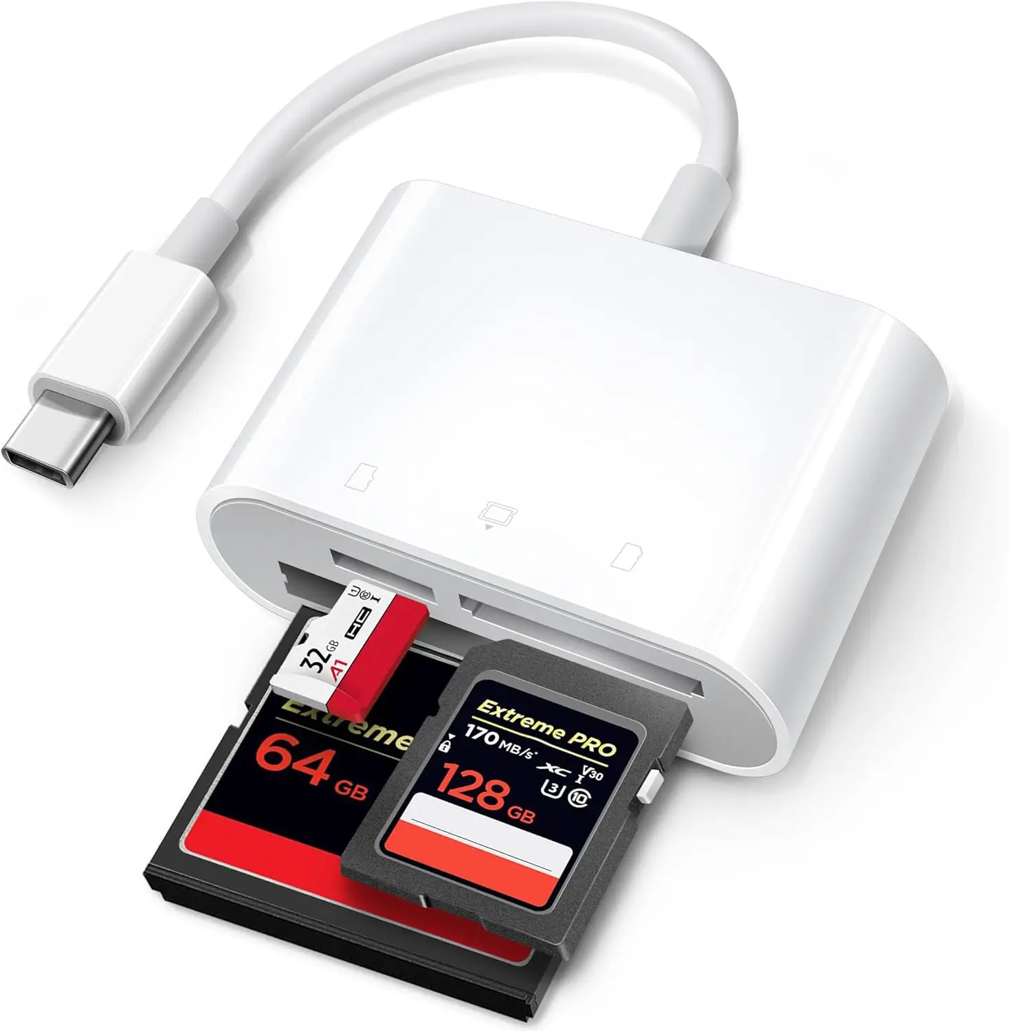 USBC Memory Card Reader TypeC to CF TF SD MicroSD OTG Adapter High Speed Data Transfer for MacBook iPad iPhone15 Laptop Camera