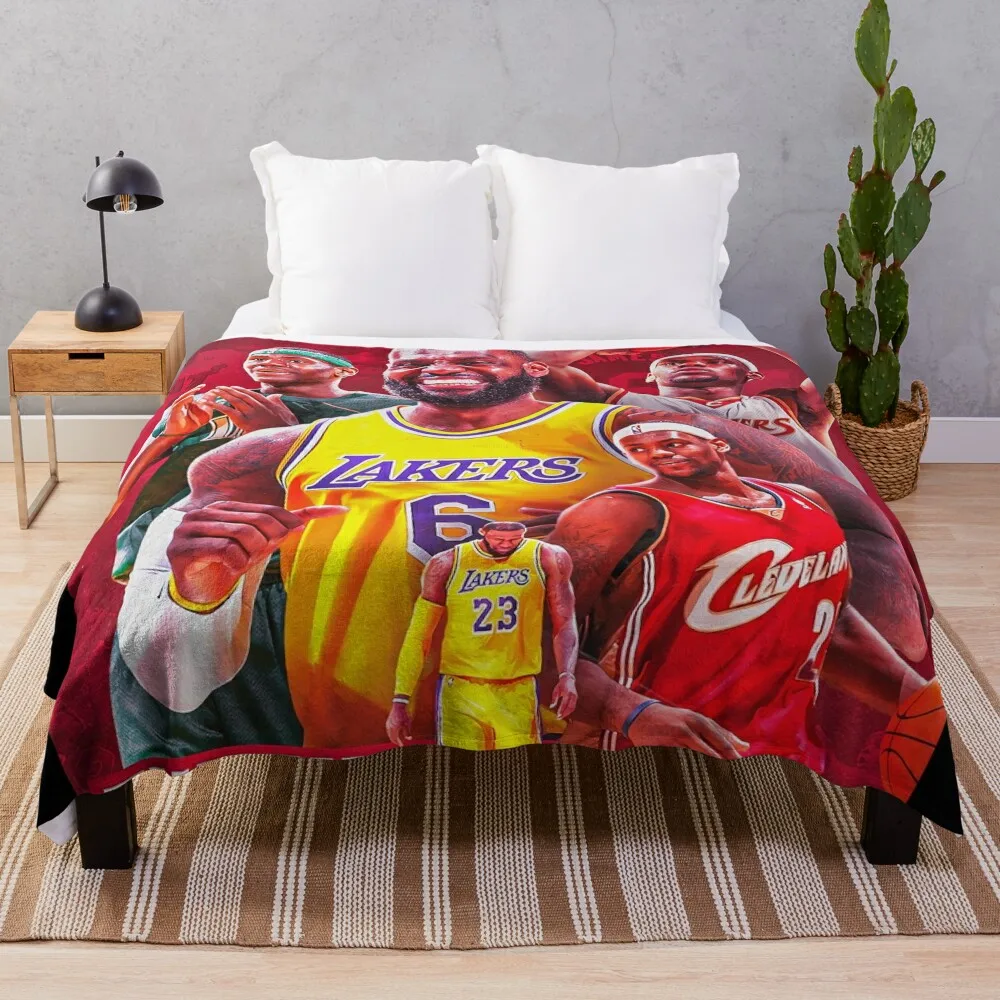 All Time LeBron James The King James Throw Blanket for winter Soft Big Sofa Quilt Bed linens Blankets