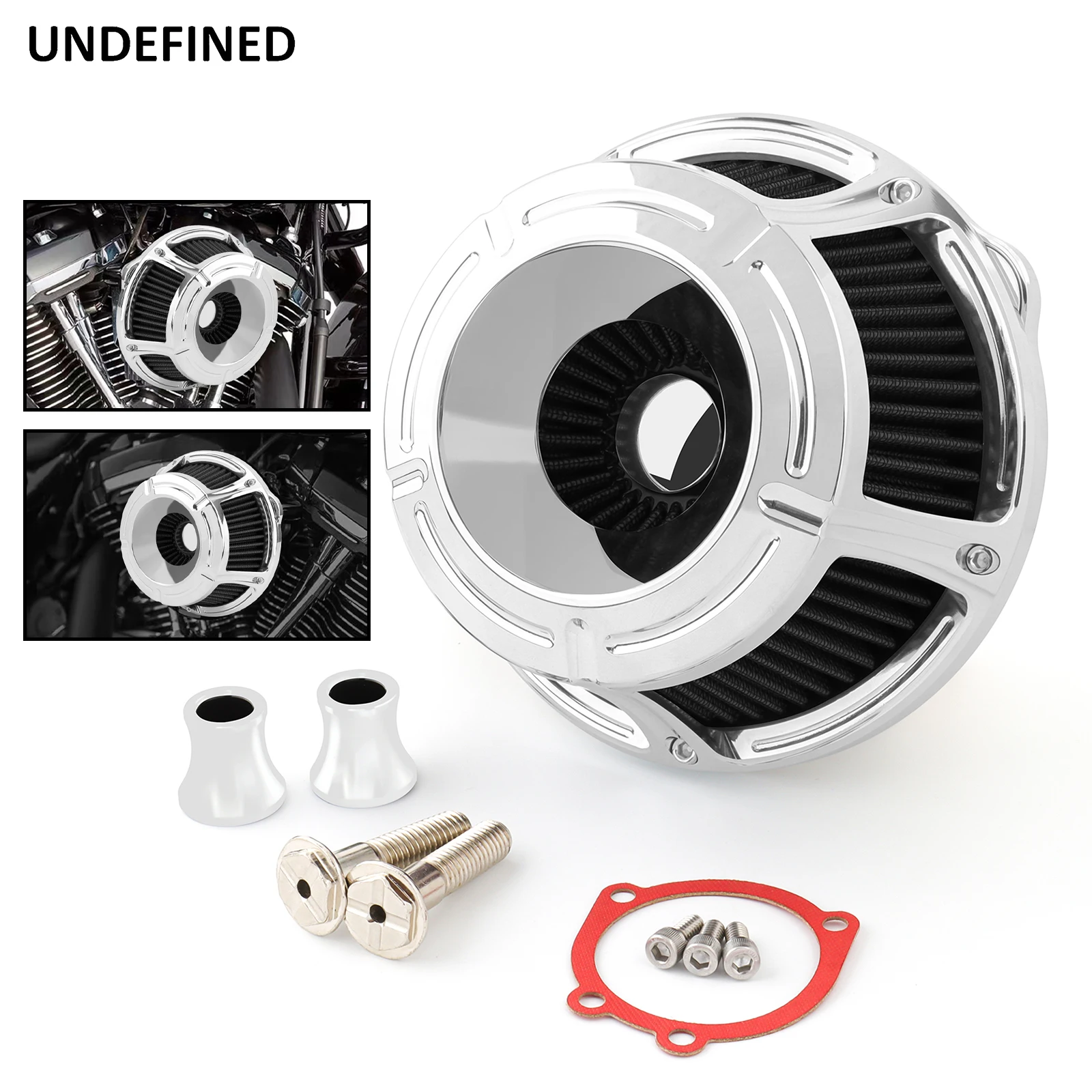 Motorcycle Air Filter CNC Intake Cleaner Element Aluminum For Harley Sportster XL 883 1200 48 Forty Eight 72 1991-2021