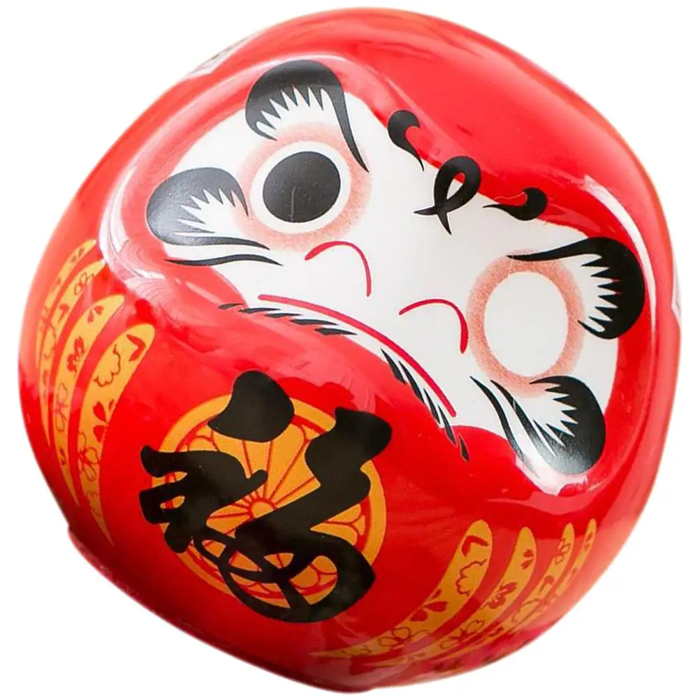 

Toys Bodhidharma Ornaments Daruma Decor Wealth Figurines Statue Desktop Home Accessories Decoration Ceramic Red