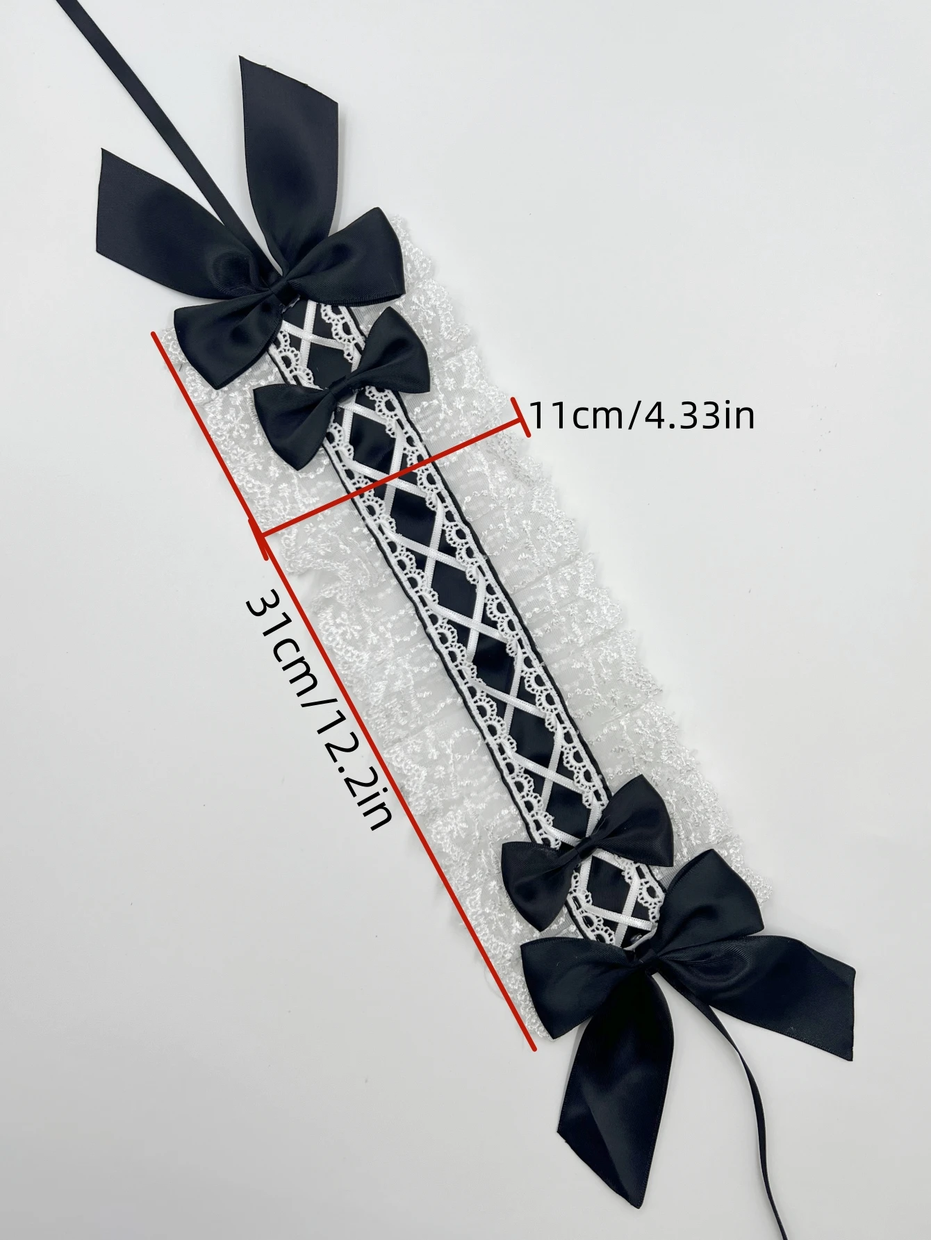 1Pcs 귀여운 Womne 고딕 로리타 머리 장식 메이드 레이스 수제 다목적 헤어 액세서리 코스프레 파티 머리띠 달콤한 머리핀