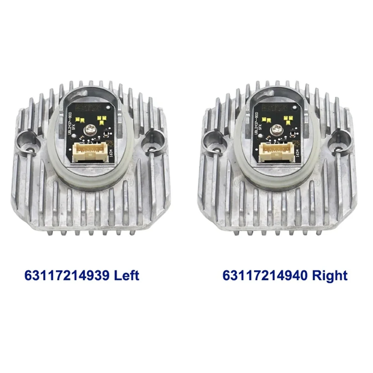 Módulo de luz diurna LED, farol dianteiro esquerdo, fonte de luz olhos de anjo, BMW 5 G30 G31 G38 16-2018, 63117214939