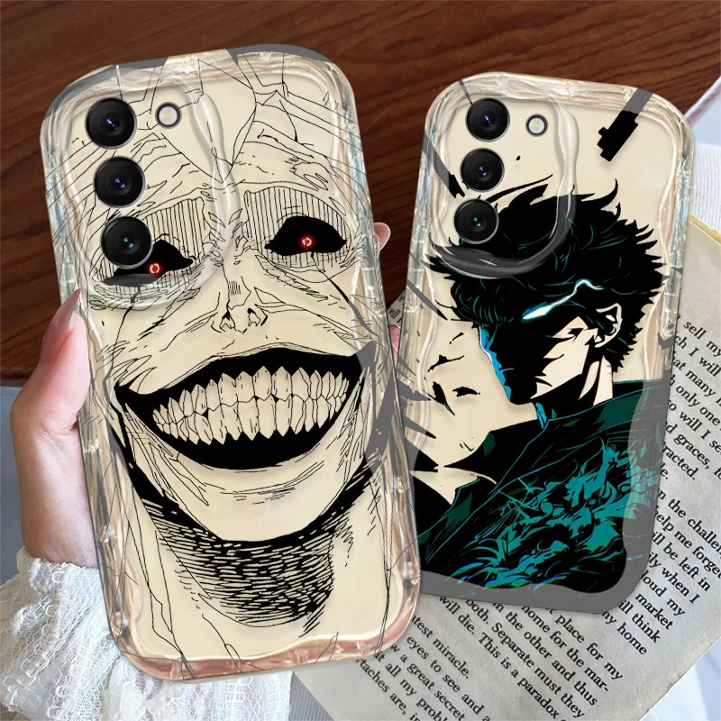 Anime Solo Leveling Cover For S21 S23 S24 Ultra Plus FE A55 A35 A25 A05S A54 A53 A52 A33 A32 Wave Oil Phone Case