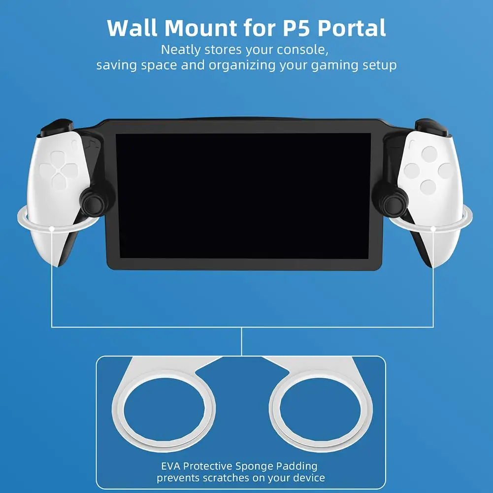 For PS5 Portal Handheld Wall Mount Gaming Device Wall Console Handheld Hanging Wall Game Bracket Fo Mount F4L4