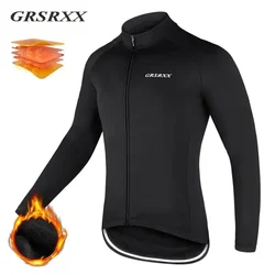 GRSRXX Thermal Winter Cycling Jacket MTB Bike Coat Bicycle Coat Sleeveless  Long Sleeve Clothing Cycling Jersey Ciclismo Unisex