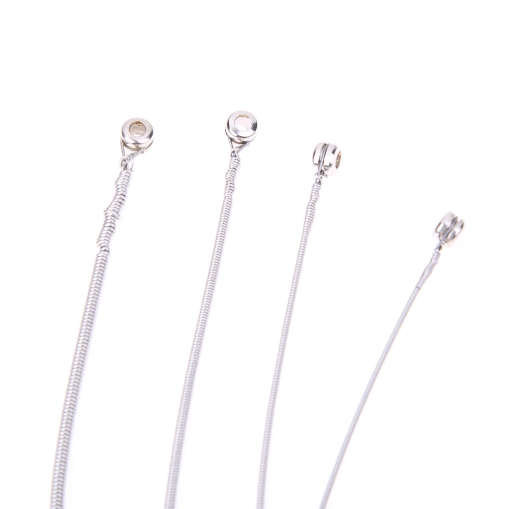 4개 세트 일렉트릭 베이스 스트링 전문가용 스틸 기타 악기 스트링 초보자용 선물 악기 부품