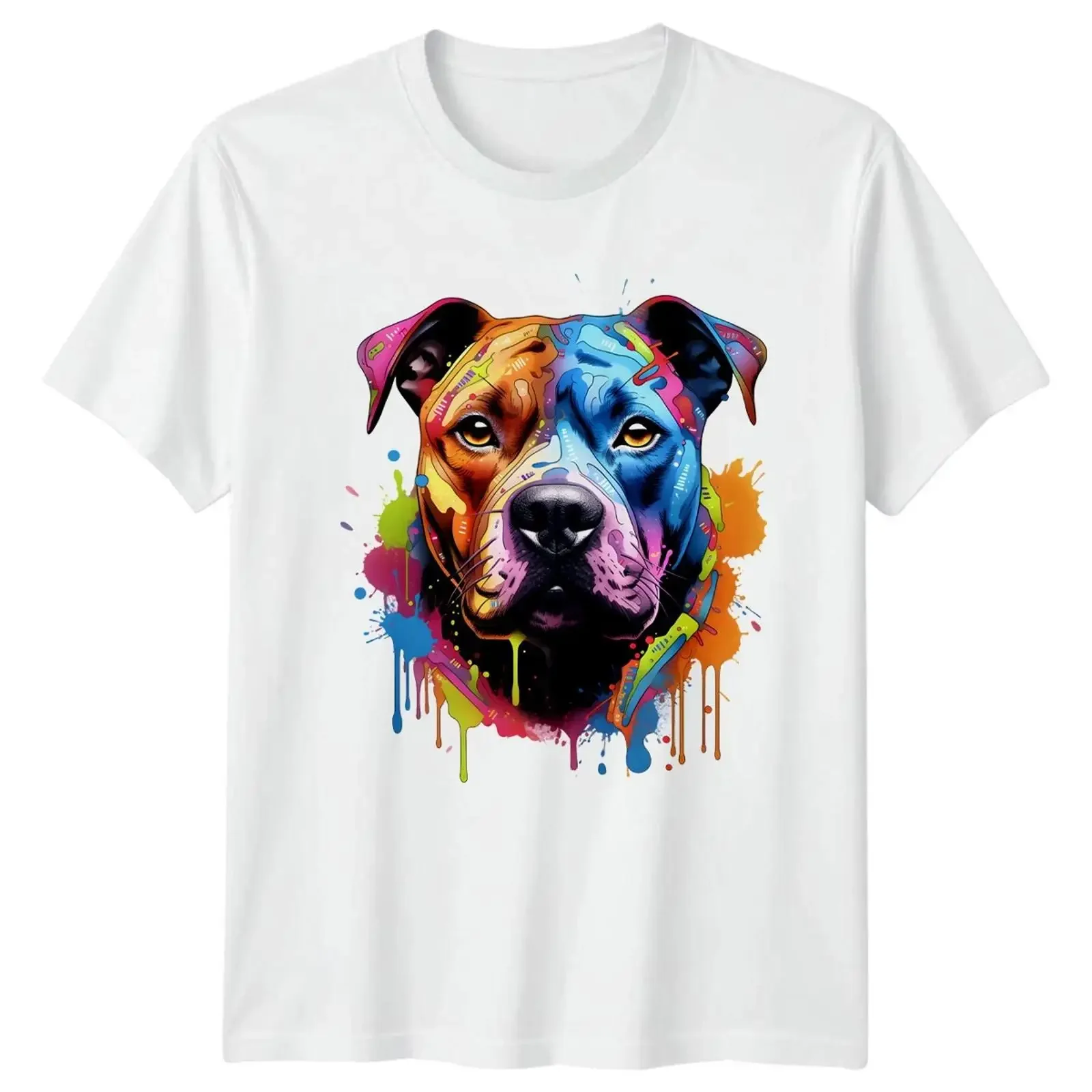 Peeking Staffordshire Bull Terrier Art T Shirt Staffy Dog for Him and Her vintage Washed Comfortable Casual Stretched