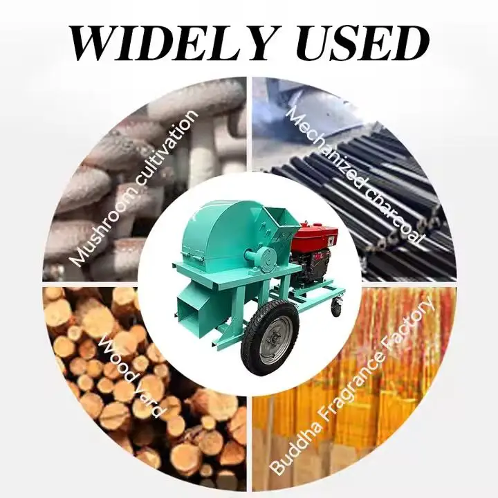 CG Machinery China Good Performance Wood Crusher Tree Branch Shredder Machine Portable Wood Chipper
