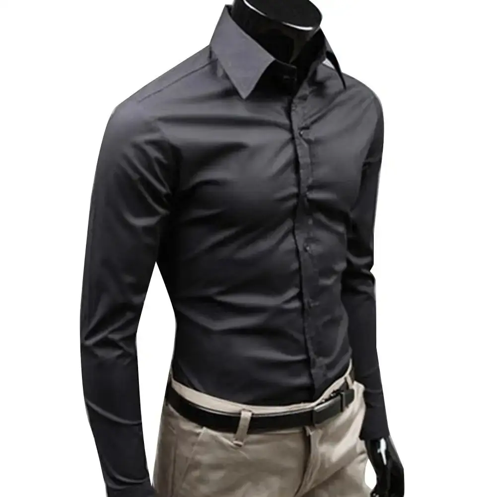 

2023 Busin Man Wild irt Top M5XL Slim Fit Cotton Ne Thiened Autumn Winter Men's Clothing Inner Wear