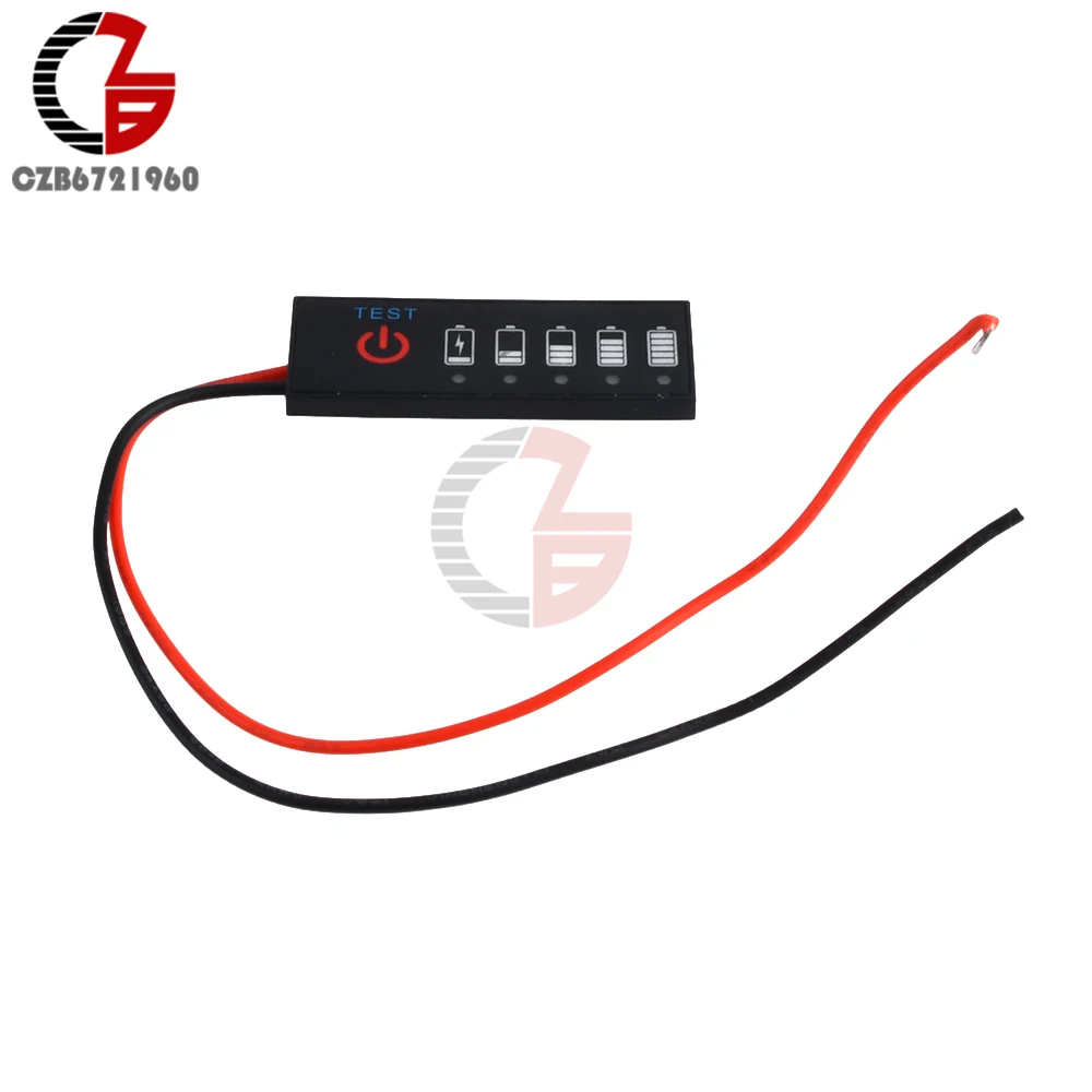 1S-7S 18650 Li-ion Lipo Lithium 5-30V Lead Acid Battery Level Indicator Tester LCD Display Meter Module Capacity Voltage Meter