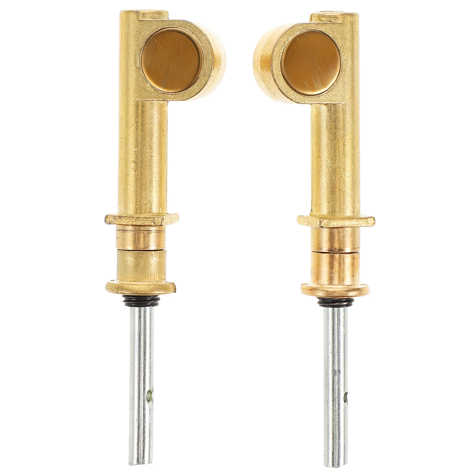 

2 Pcs Erhu Tuning Pegs Replacement Anti-slip Shaft Yellow Parts Copper Material Lightweight Storage Musical Instrument