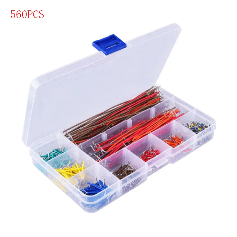 140/560/840PCS Electronic Diy Bread Circuit Board Jump Wire Test U Shape Solderless 14 Length of PCB Breadboard Jumper Cable Kit