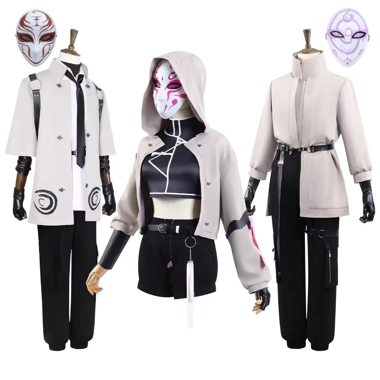 

Spiral Rose King Face cosplay costume Masked Mortal Divine Realm Team God-Slaying setsuitable for Halloween and Christmas